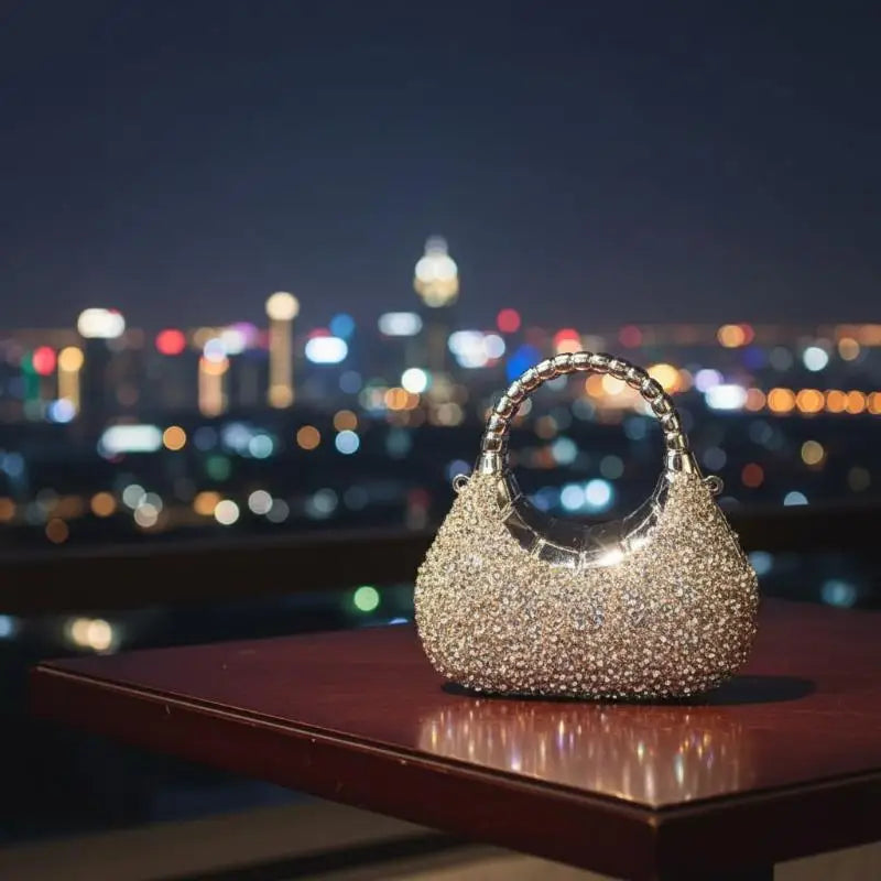 Minibolso Brillante de Fiesta con Pedrería, Varios Modelos