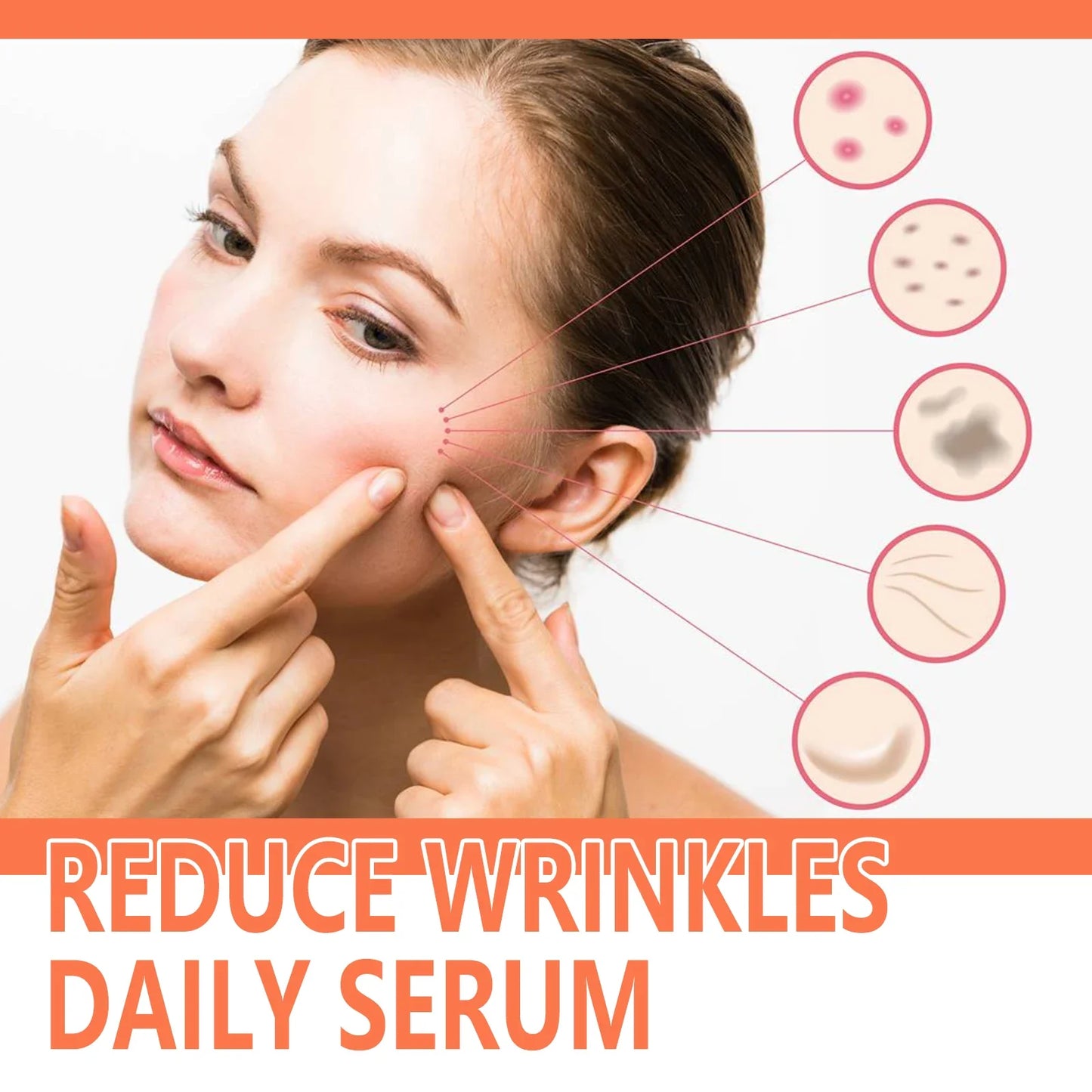 Rose oil and VC essence: fade fine lines, care rough and dry skin, brighten and tighten skin care essential oil