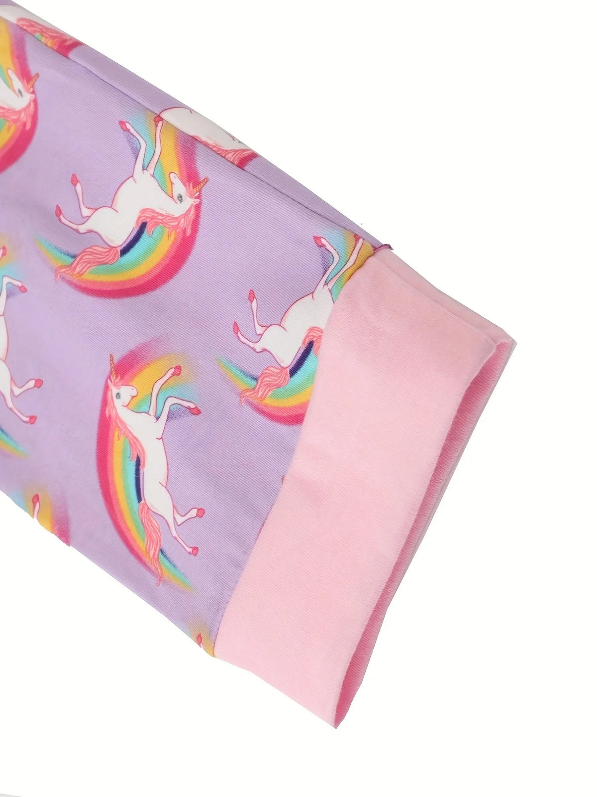 Pijama 2 Piezas Niña | Unicornio Cartoon Manga Larga | Algodón | Tallas 90-130