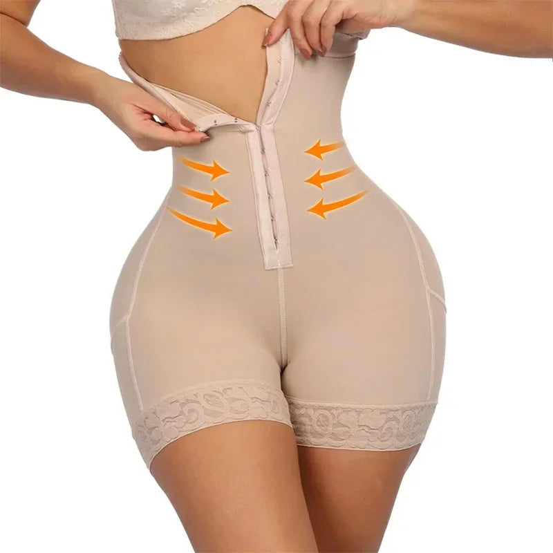 Fajas Colombianas Levanta Glúteos Shapewear High Waist Tummy Control Panties Waist Trainer Body Shaper