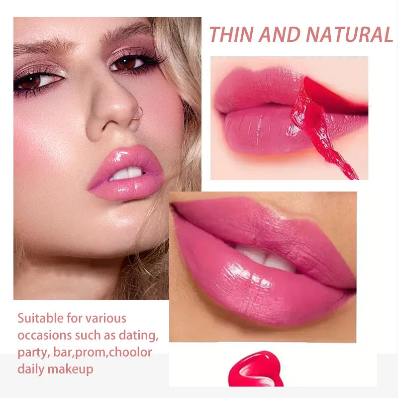 Lip Gloss Despegable 4 Colores Hidratante Larga Duración – Labial Sin Manchas Mujer