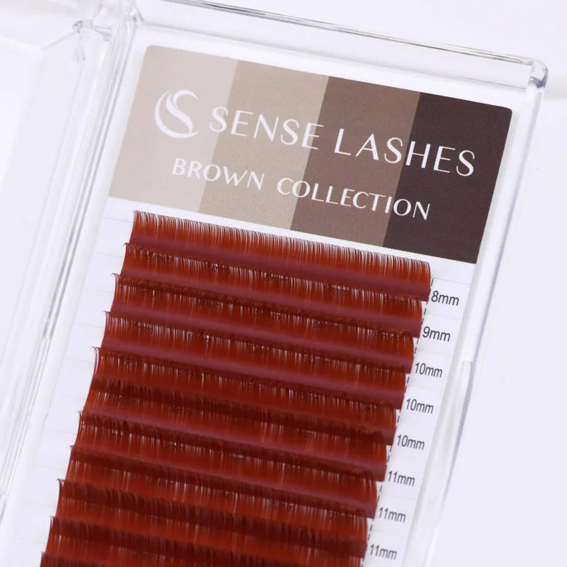Extensiones Pestañas Coloridas Individuales SENSE LASHES 0.03-0.07 Mix - Volumen Natural Profesional