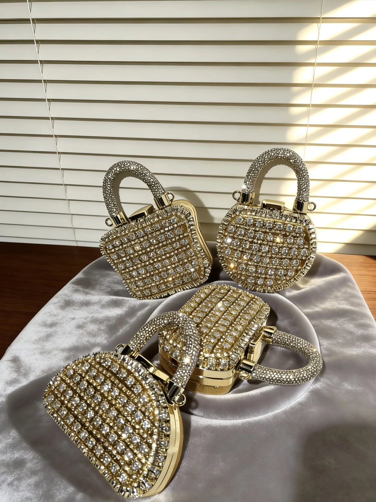 Minibolso de Fiesta Brillante con Cadena para Mujer