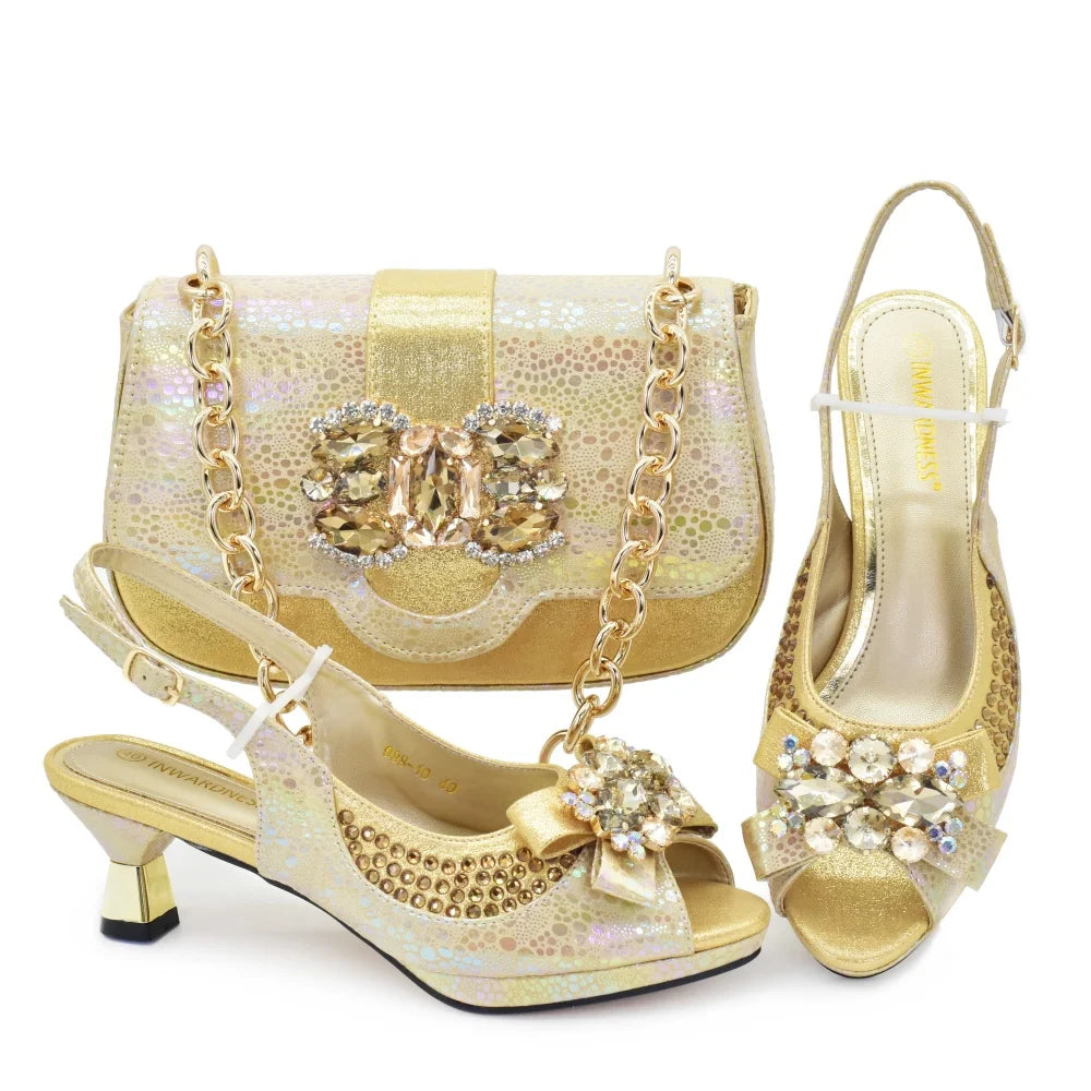 Set Zapatos y Bolso Mujer Estilo Italiano - Diseño Fashion 2026