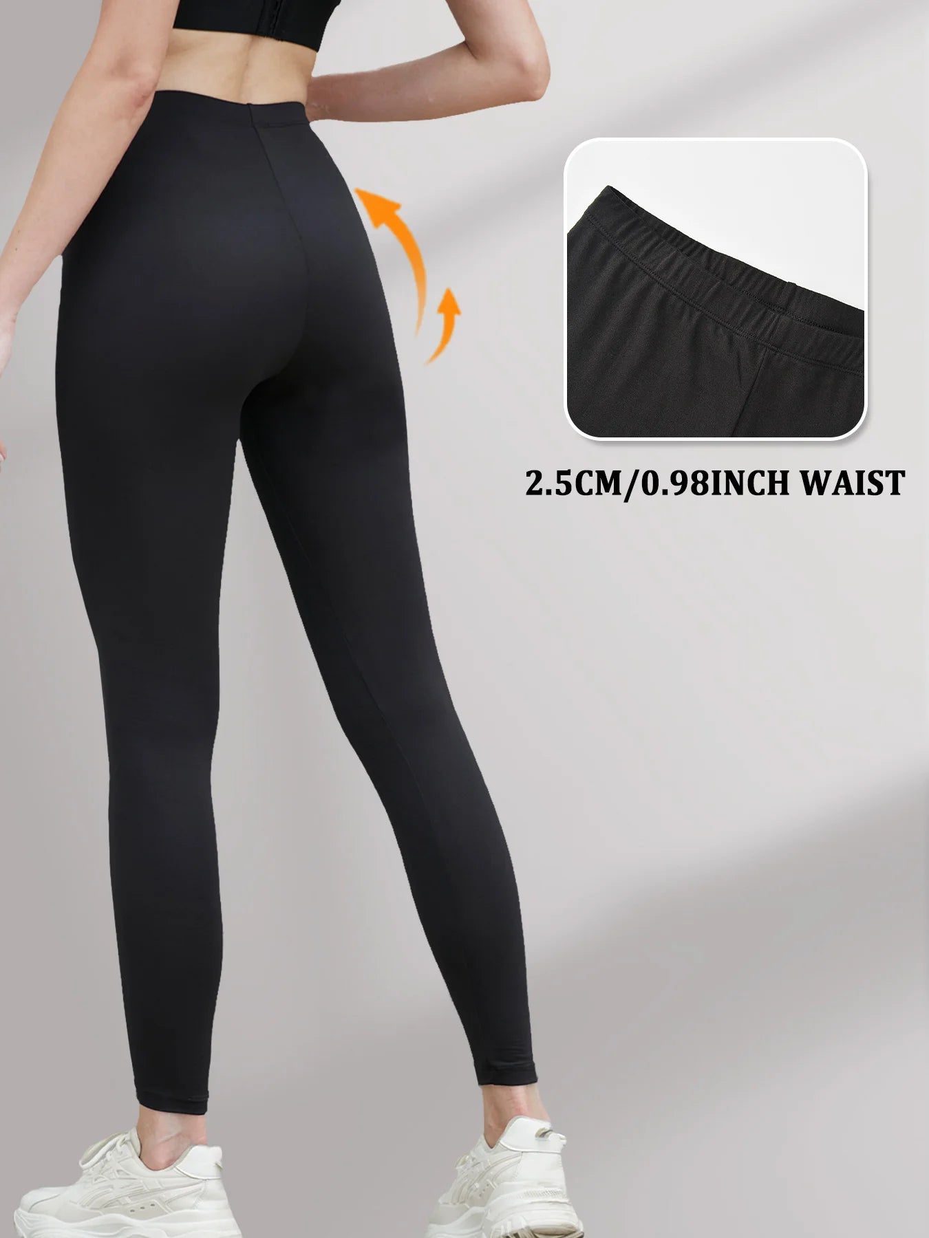 Pack de 2 Leggings Tiro Bajo Super Suaves para Mujer - Alta Elasticidad Mallas para Yoga Running Ejercicio Uso Casual