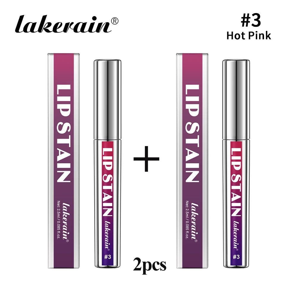 Tinte Labial Despegable Larga Duración Waterproof Rosa - Prueba de Transferencia Anti-Manchas Natural Cosmético Mujer