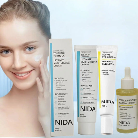 NIDA Crema Facial Retinol + Propóleo – Hidratante, Antiedad y Repara Barrera Cutánea 100ml