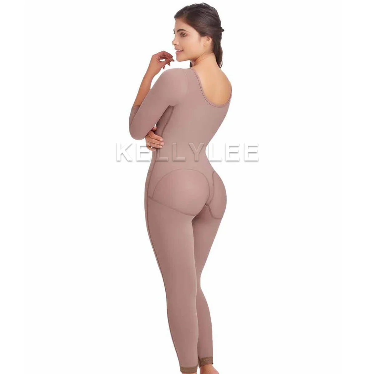 Shaped Up Seamless Fajas Colombianas Long-Sleeve Modeling Waist Shaper and Levanta Glúteos High Quality Slimming Underwear Fajas
