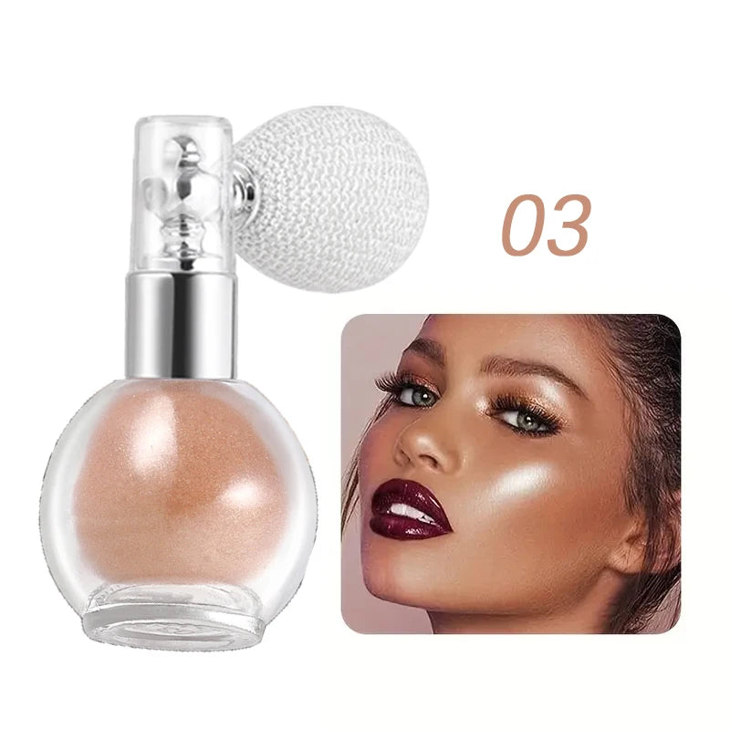 Body high gloss glitter spray, which can repair and brighten the face and body, and create a shiny makeup and luster effect