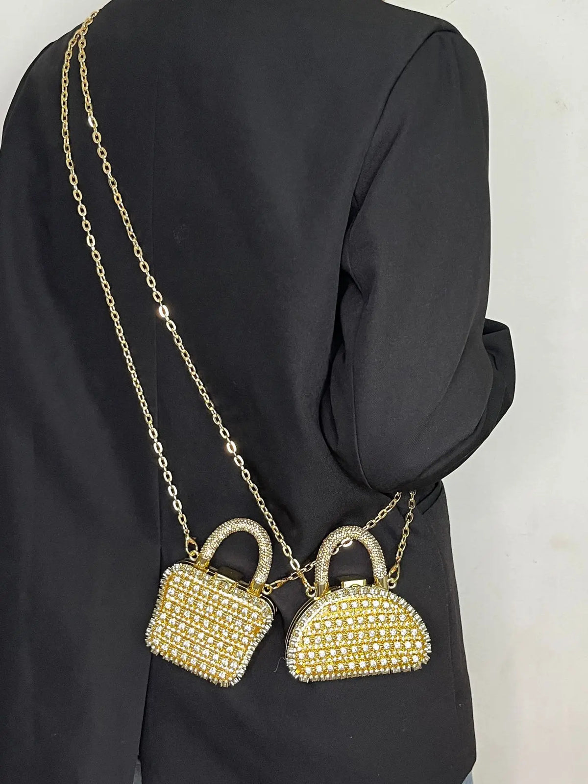 Minibolso de Fiesta Brillante con Cadena para Mujer