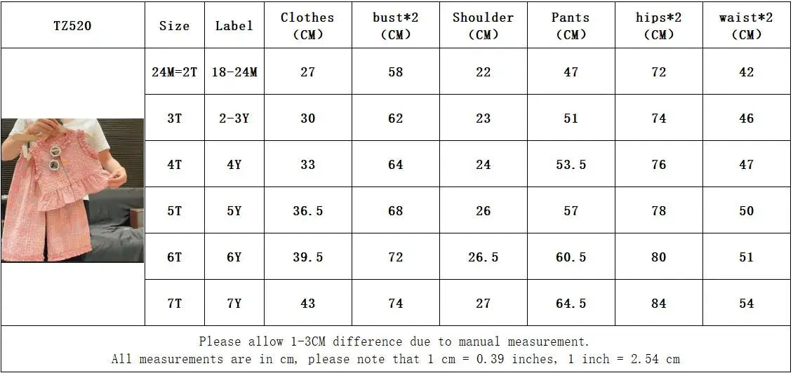 Bear Leader Summer Kids Fashion Outfits Girls Clothing Sets Pink Plaid Sleeveless Top + Wide Leg Pants Lace Two-piece Suits