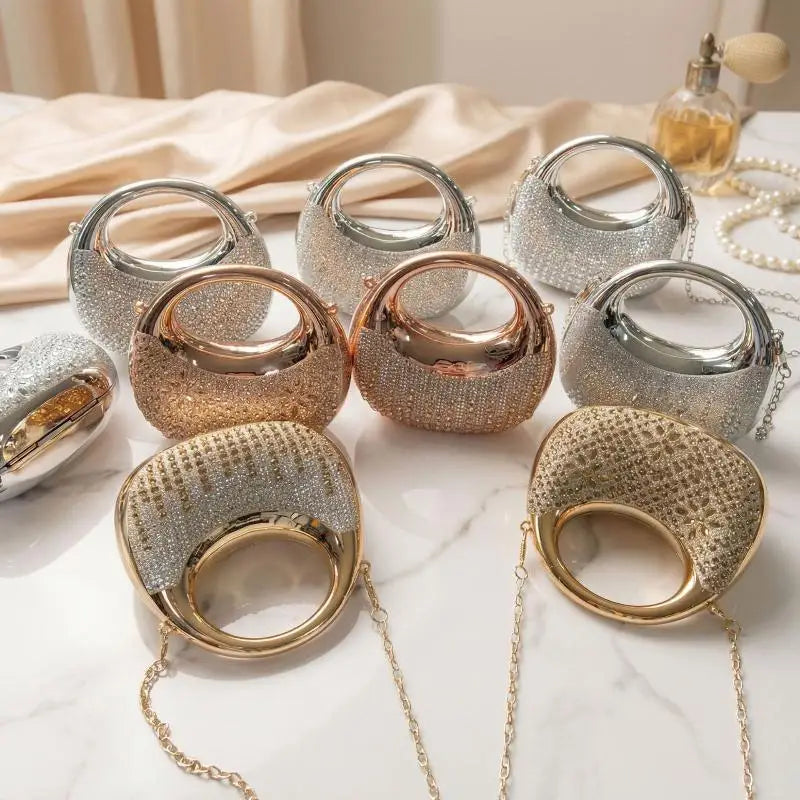 Minibolso de Fiesta con Pedrería, Varios Modelos