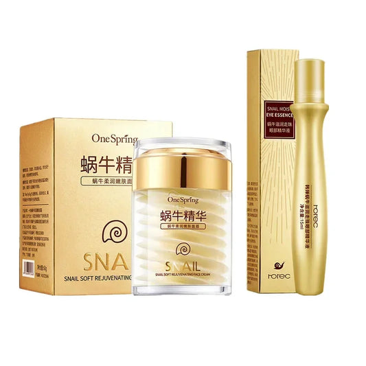 Crema facial Snail con opción de set con contorno de ojos
