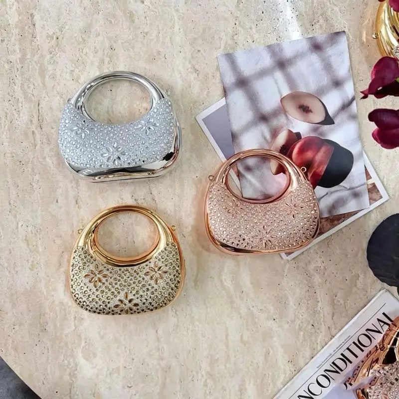 Minibolso de Fiesta con Pedrería, Varios Modelos