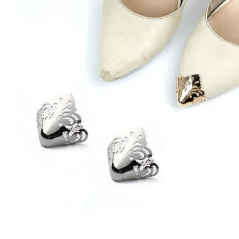 Protector de Punta para Zapatos - Tapa Metal Antidesgaste Cuero Plano