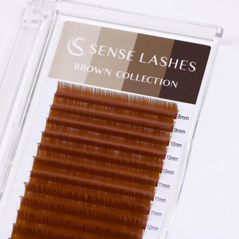 Extensiones Pestañas Coloridas Individuales SENSE LASHES 0.03-0.07 Mix - Volumen Natural Profesional