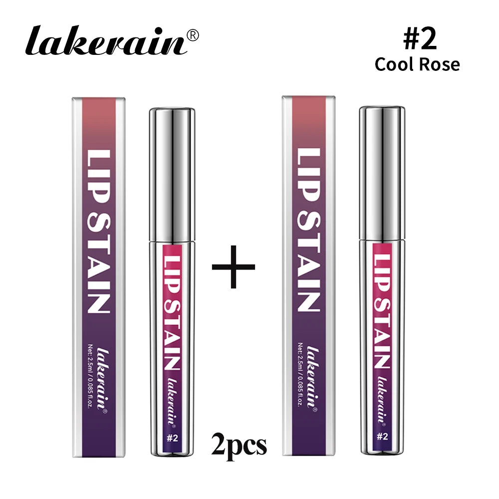 Tinte Labial Despegable Larga Duración Waterproof Rosa - Prueba de Transferencia Anti-Manchas Natural Cosmético Mujer