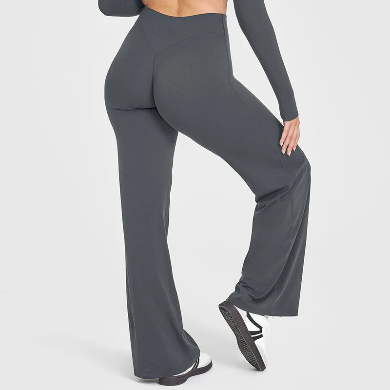 Pantalón Yoga Recto STOUREG - Mujer Tiro Medio Suave