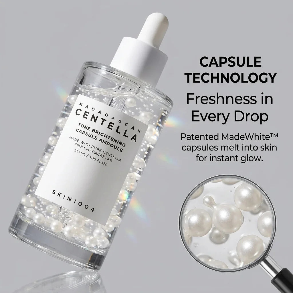 SKIN1004 Ampoule Cápsula Centella – Niacinamida, Esencia y Tónico Coreano