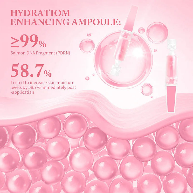 Korean Super Hydrating Salmon PDRN Essence Refreshing, Easily Absorbed Facial Plumping Portable Serum Multi-effect Firming Serum