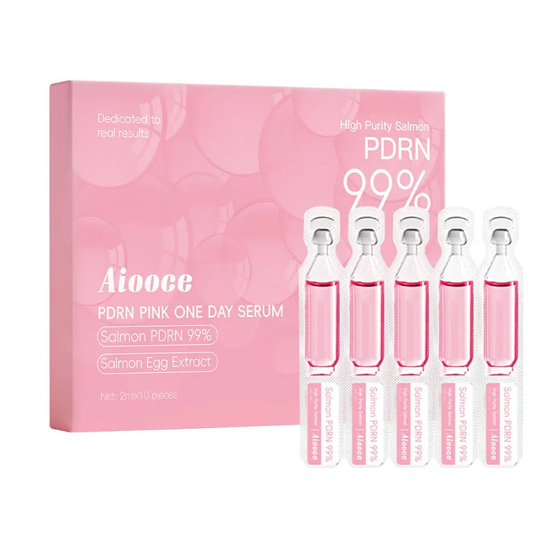 Korean Super Hydrating Salmon PDRN Essence Refreshing, Easily Absorbed Facial Plumping Portable Serum Multi-effect Firming Serum