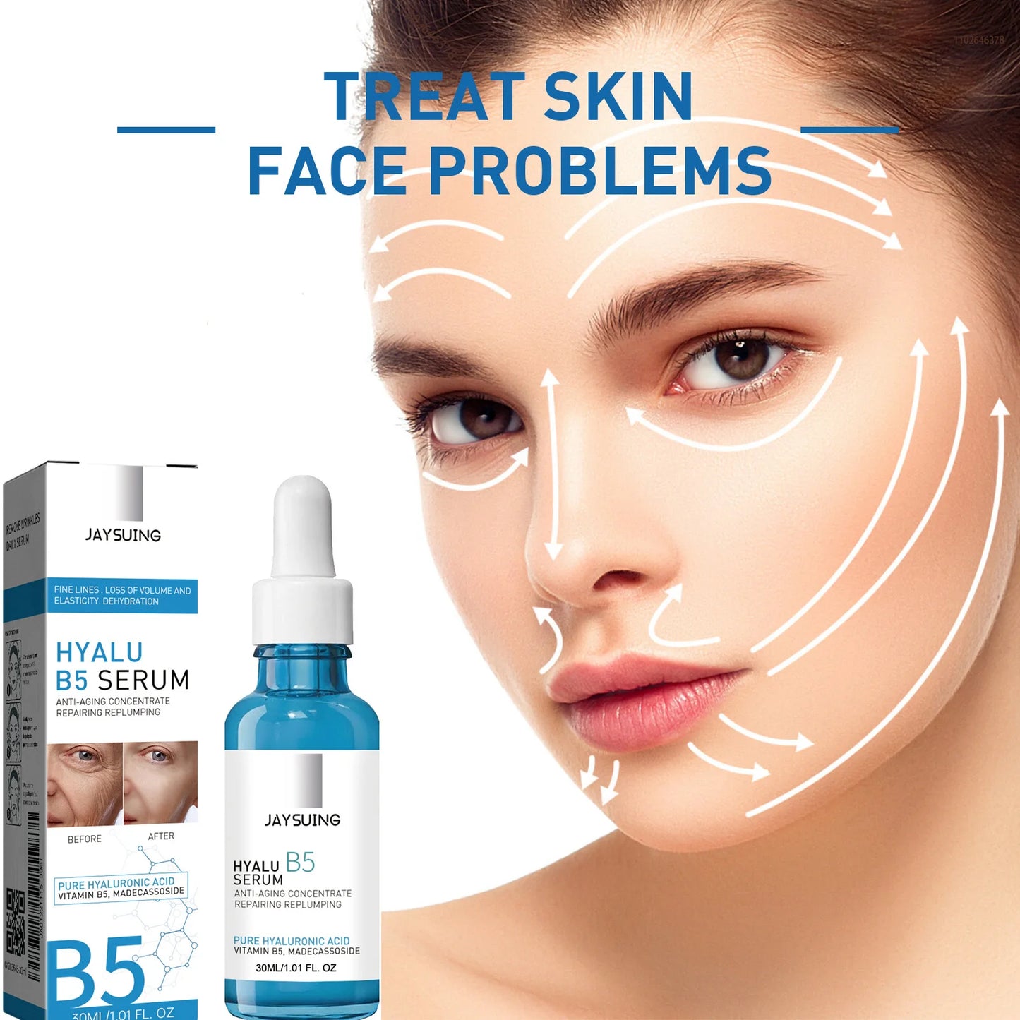 JAYSUING Sérum Ácido Hialurónico Puro – Lifting Facial, Reduce Arrugas y Líneas Finas