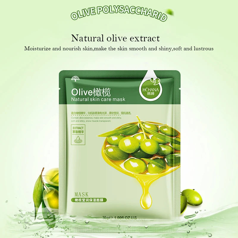 30pcs Fresh Fruits Facial Masks Whitenting skincare Moisturizing Anti Wrinkle Hydrating Korean Face Mask Facial Skin Care