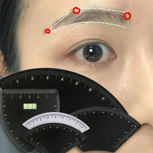 Regla Guía para Diseño de Cejas 6 Formas - Herramienta Microblading Tattoo Precisión Perfecta