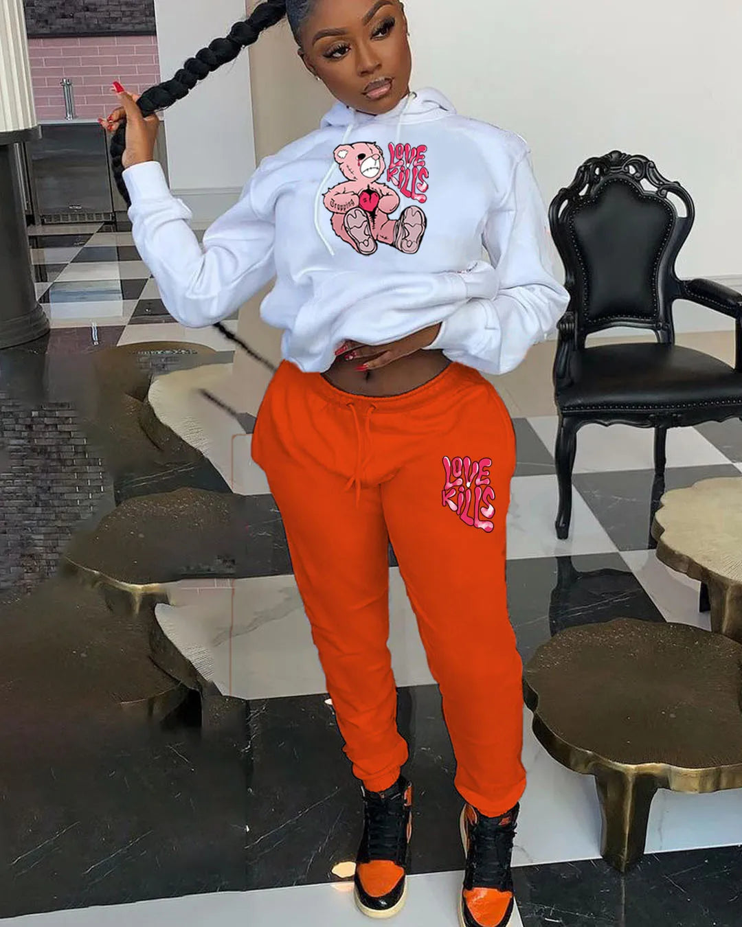 Conjunto Sudadera y Pantalón 2 Piezas Mujer