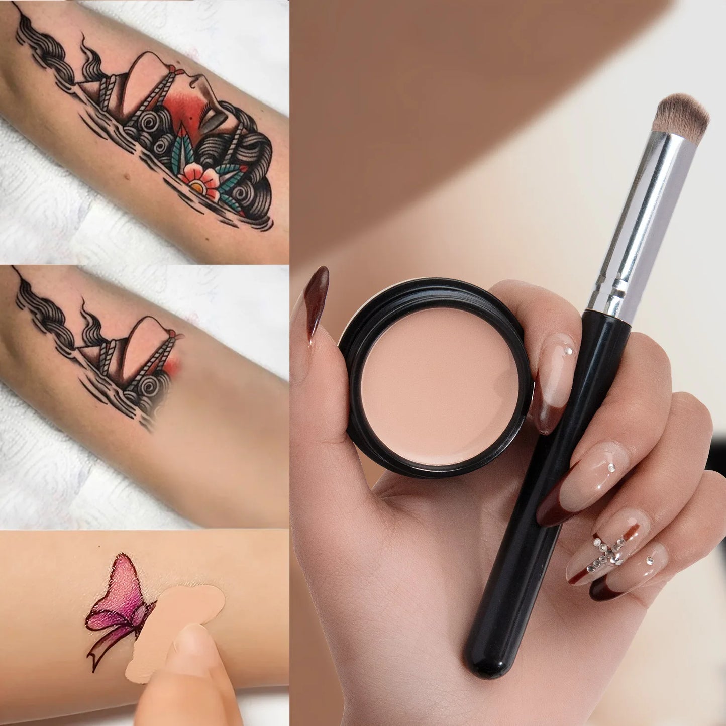 Corrector Iluminador Hidratante Ojos Cobertura Total Larga Duración - Crema Contorno Maquillaje Perfecto Mujer