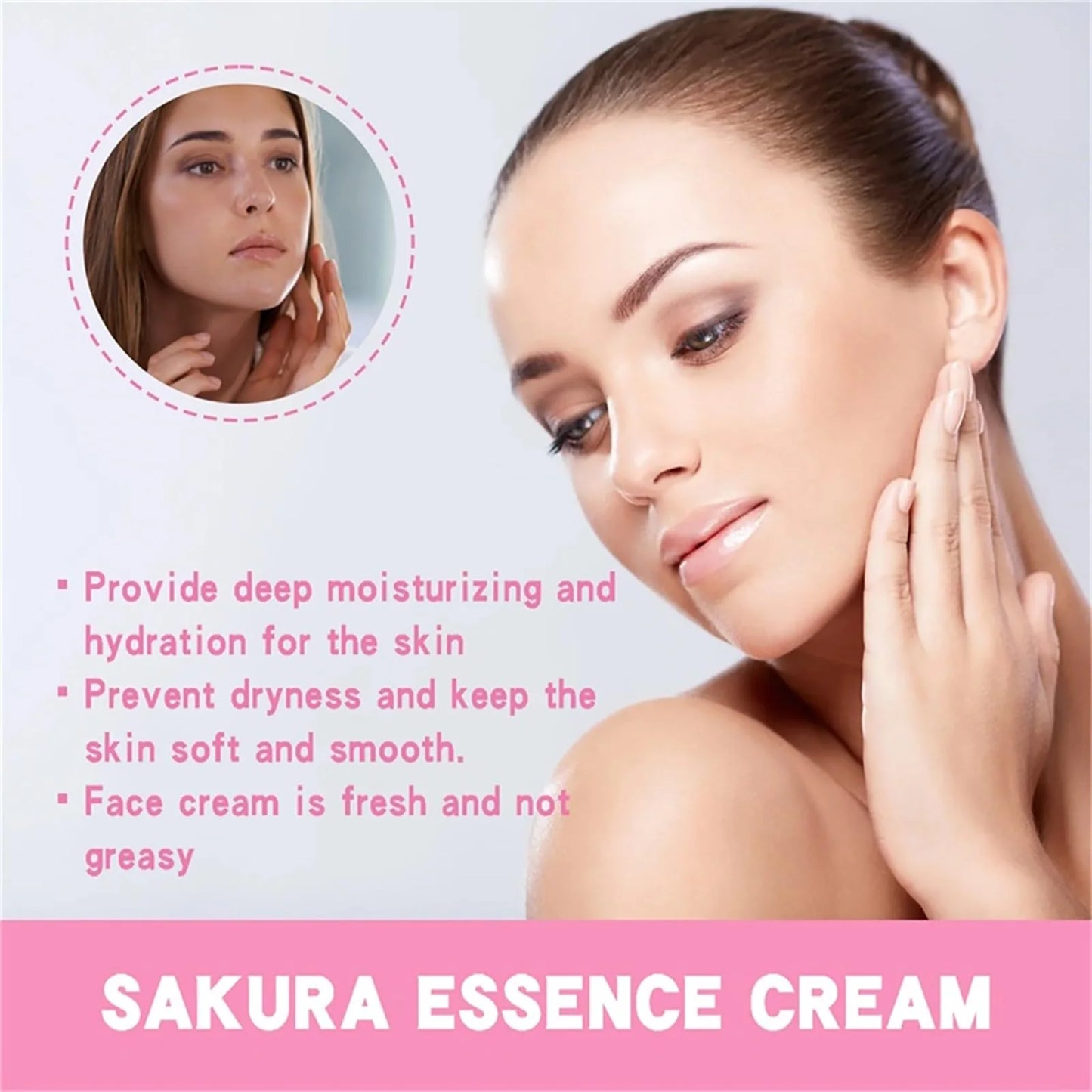 Crema Sakura Japonesa Tone Up – Ácido Hialurónico Hidratante Facial