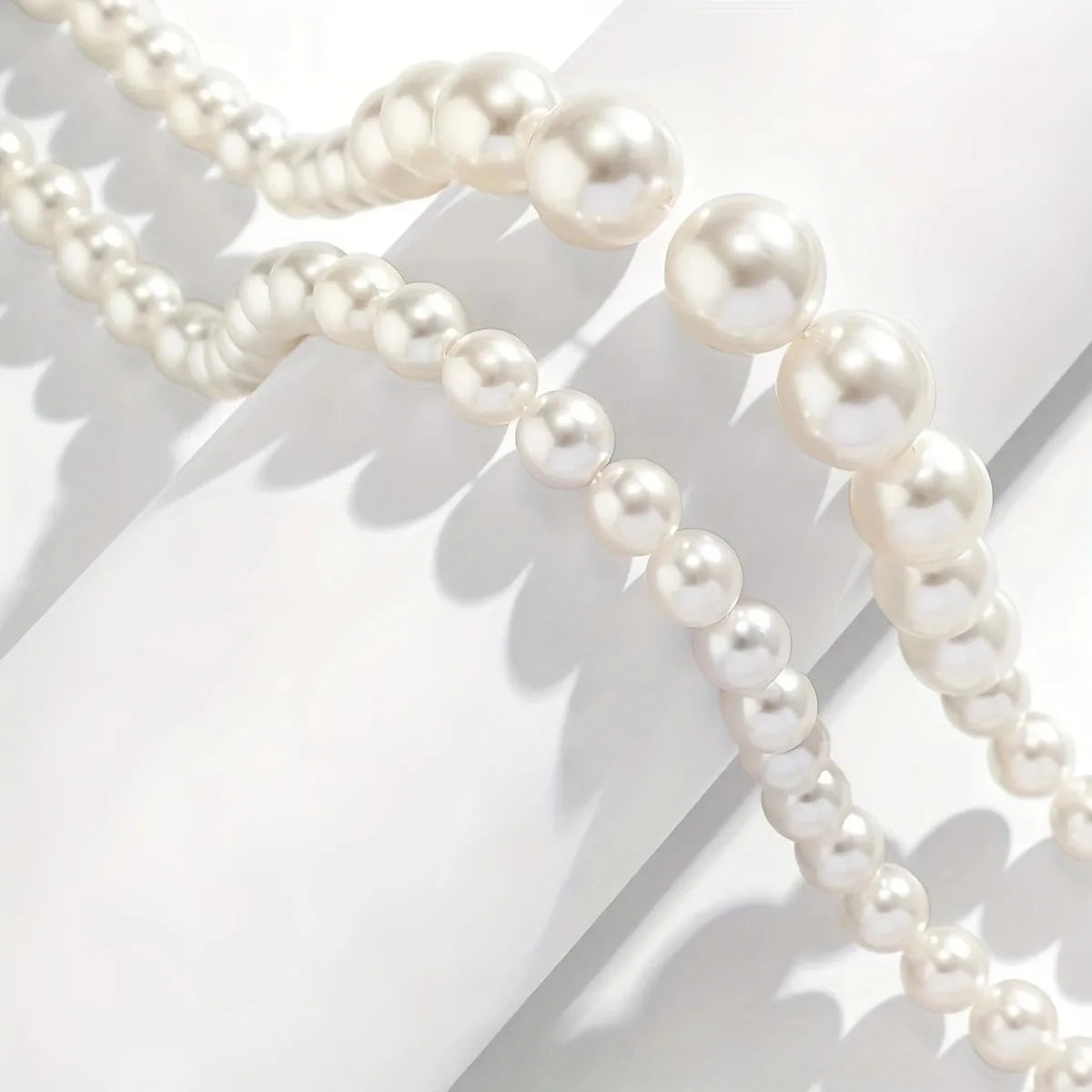 Set de 2 Collares Gargantilla con Perlas de Imitación | Joyería Elegante Mujer