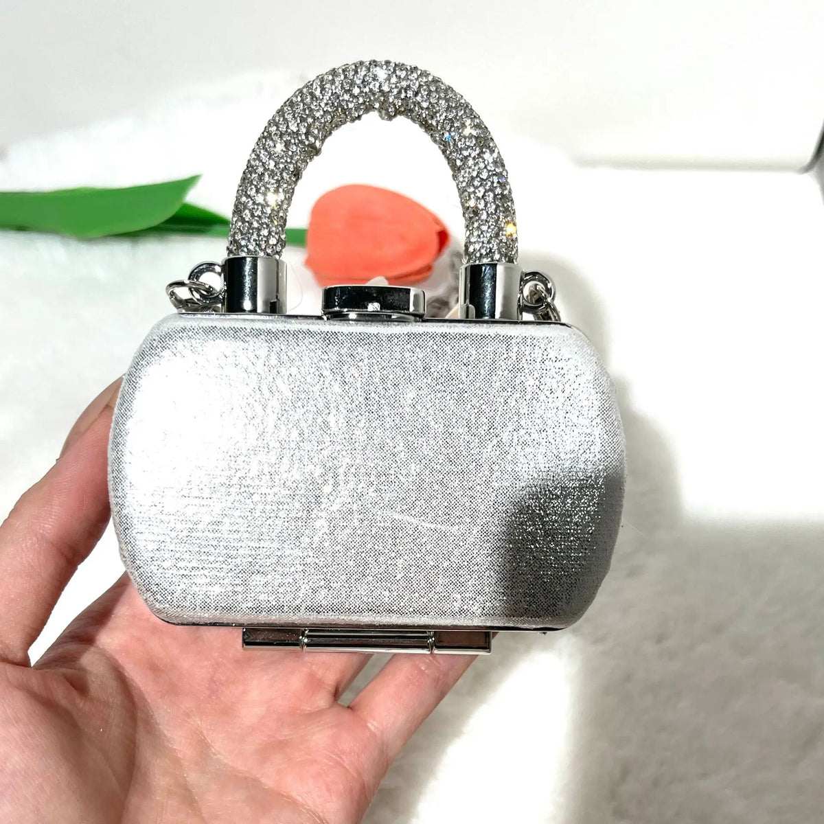 Minibolso de Fiesta Brillante con Cadena para Mujer