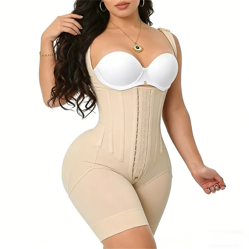 Fajas Colombianas Women Full Body Shapewear Tummy Control Bodysuit Postpartum Waist Trainer Body Shaper Post Liposuction