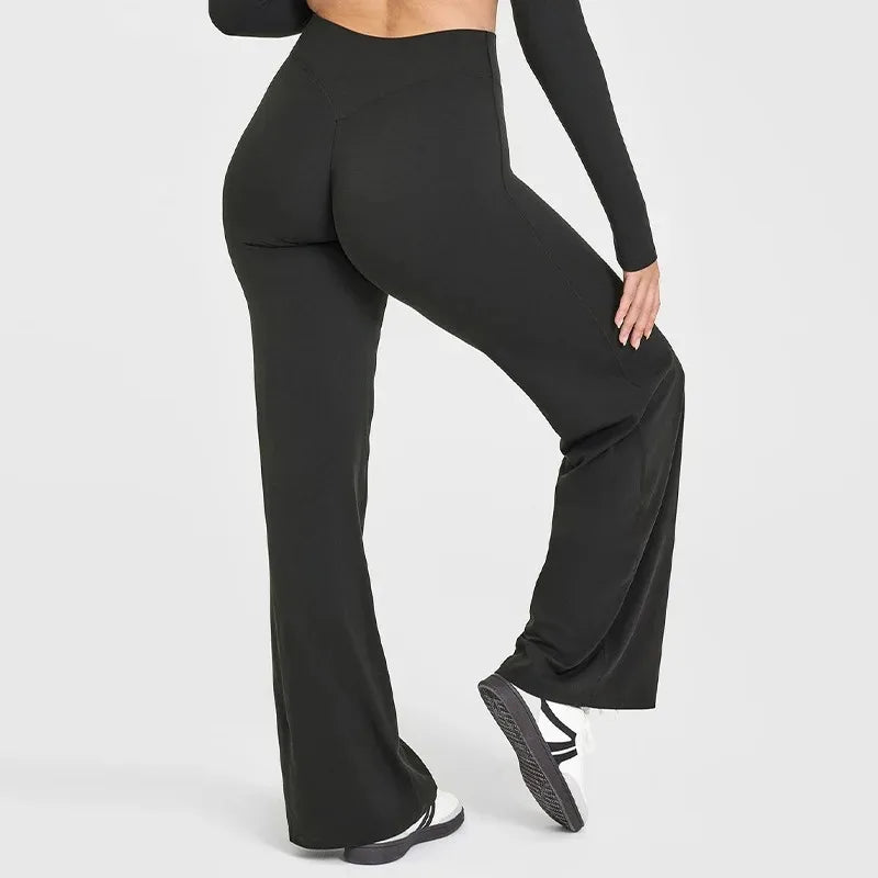 Pantalón Yoga Recto STOUREG - Mujer Tiro Medio Suave