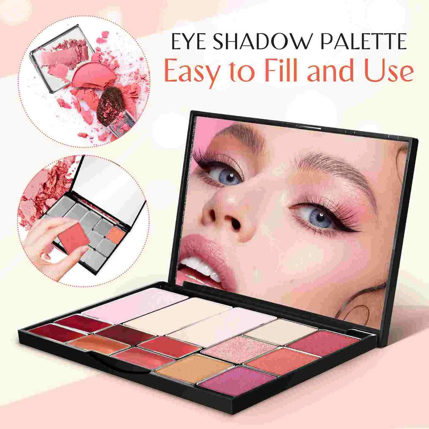 Bandeja Magnética Vacía para Sombras – Paleta Organizadora Maquillaje Imantada