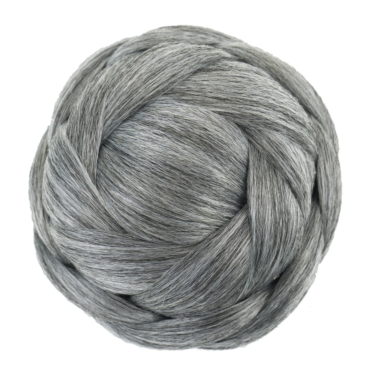 Moño Chignon Sintético Trenzado Soowee – Extensión de Cabello con Clip | Gris y Colores para Mujer