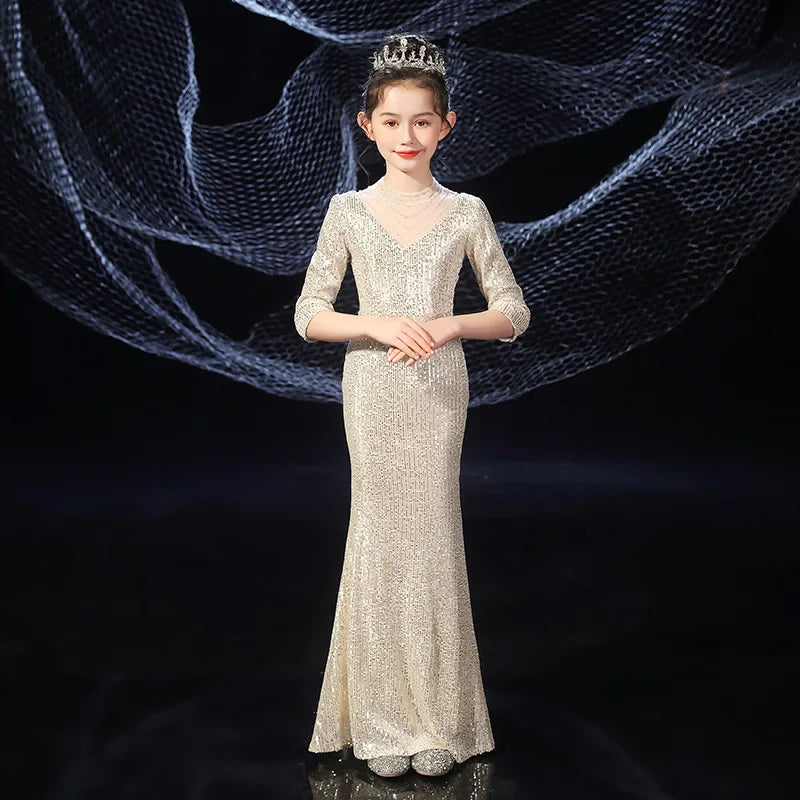 Vestido de Gala para Niña con Lentejuelas – Varios Estilos