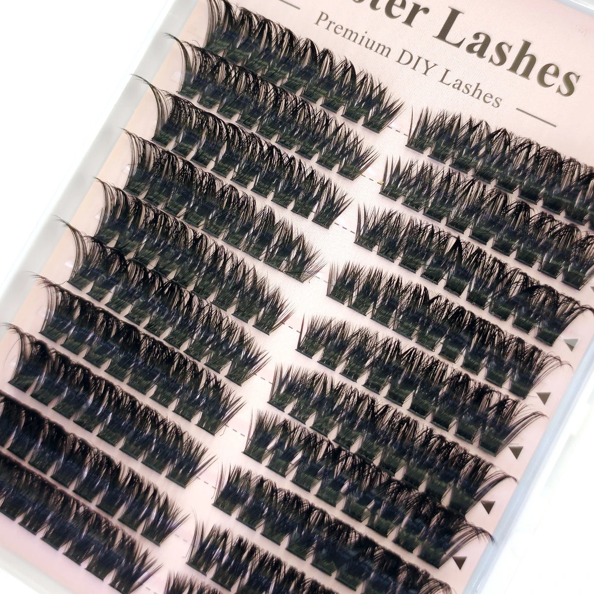 60row DIY Lash Extension Kit Clusters Individual Eyelashes Kit Mix Styles 10-18mm with Bond and Seal Eye Makeup Tool