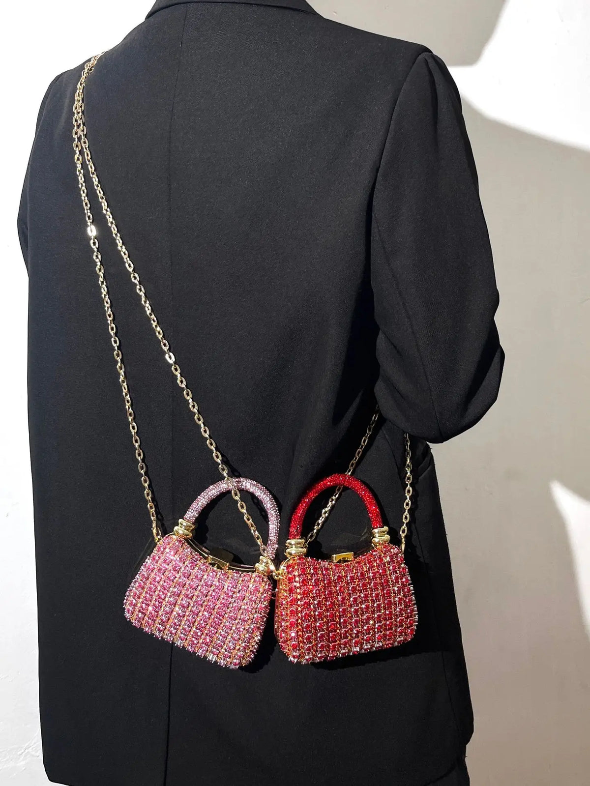 Bolso Rígido de Fiesta con Pedrería para Mujer, Varios Colores