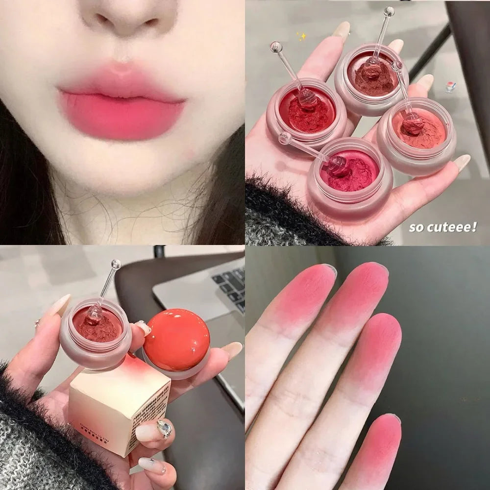 Labial Multifuncional Mate Waterproof – Tinte Rubor Arcilla Larga Duración Sin Manchas