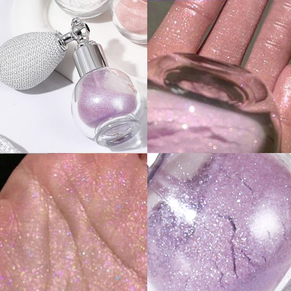 Spray Glitter Brillo Corporal y Facial | Maquillaje Luminoso Efecto Brillante
