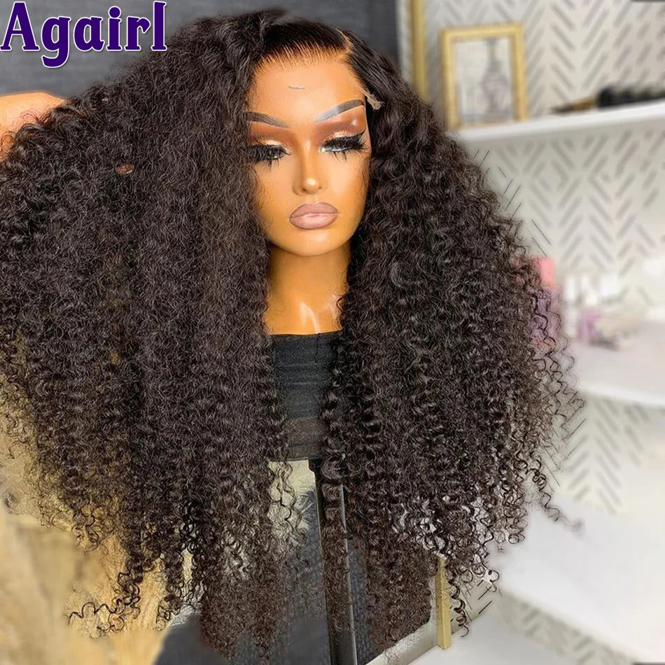 Peluca Curly Honey Blonde 13x6 | Cabello Humano Ombre 200% Densidad Glueless