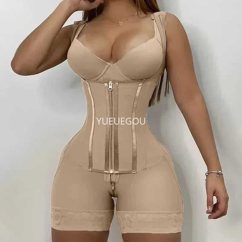 Colombian Fajas Postpartum High Compression Shaper Full Body Tummy Control & Levanta Glúteos Girdle Breathable Slimming Underbust