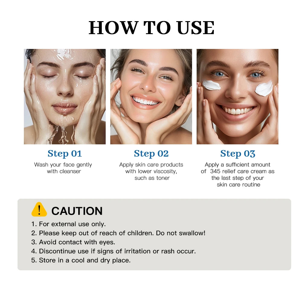 Crema Calmante Coreana 345 - Hidrata, Nutre y Suaviza la Piel