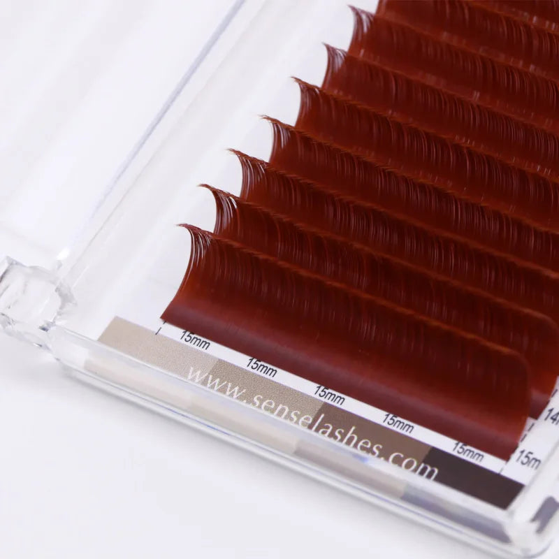 Extensiones Pestañas Coloridas Individuales SENSE LASHES 0.03-0.07 Mix - Volumen Natural Profesional