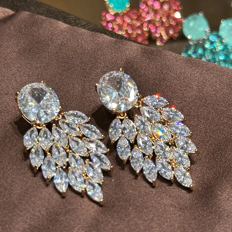 Cute Pink Green white Earrings women Small Teardrop Stud Earrings female gift sweet