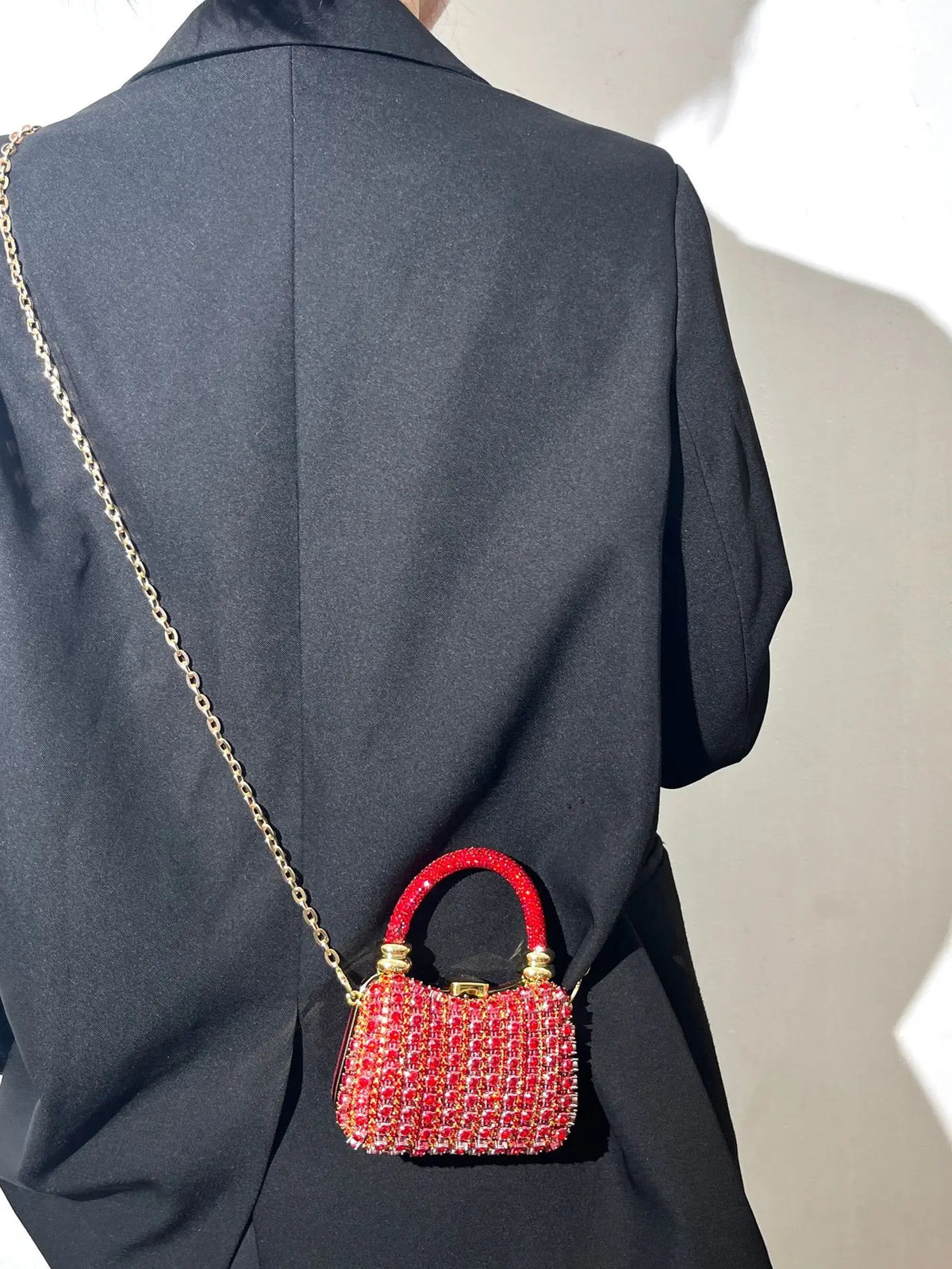Bolso Rígido de Fiesta con Pedrería para Mujer, Varios Colores