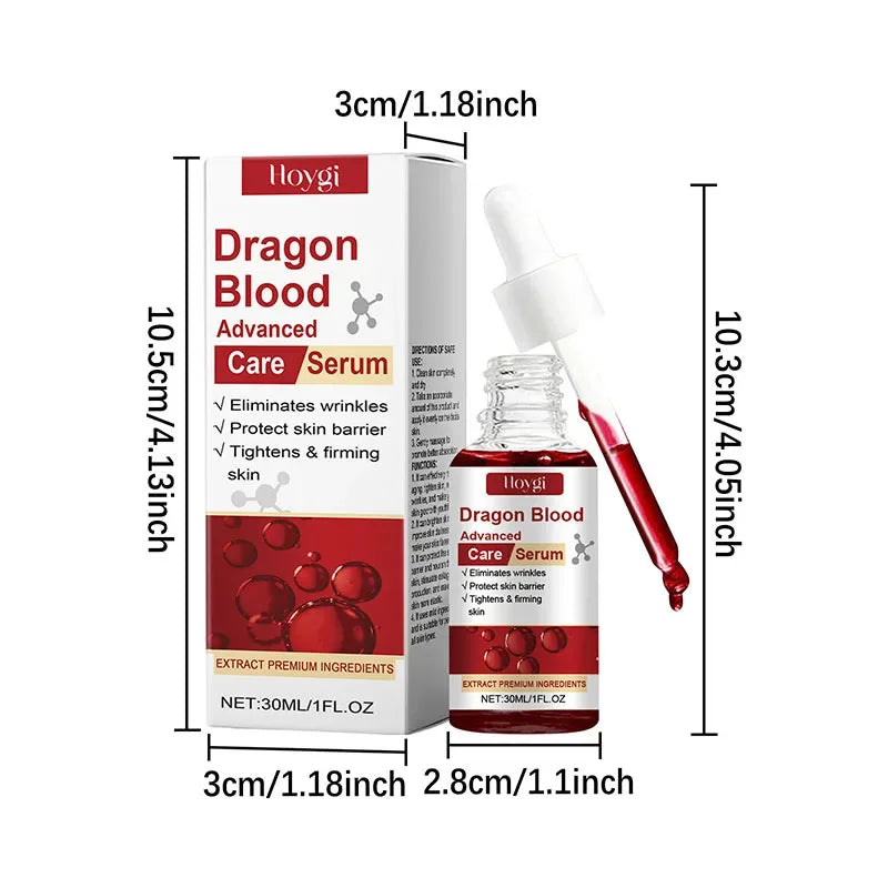 Dragon Blood Advanced Serum Effective Resist Aging Tighten Skin Reduce Wrinkles Brighten Skin Tone Improve Dullness Face Essence