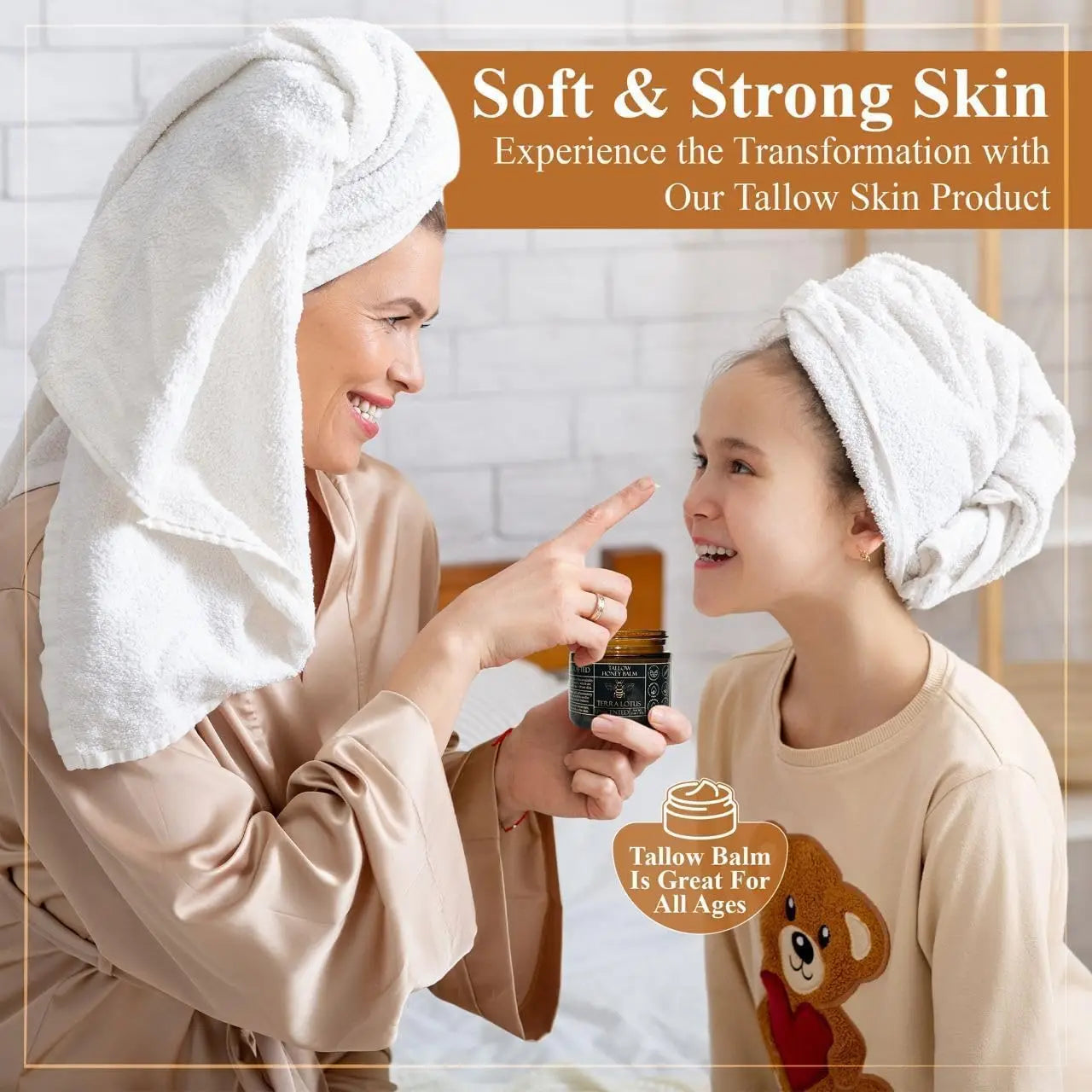 Tallow & Manuka Honey Cream 60g - Rich Nourishing Hydration, Repairs & Soothes Dry Skin, Protective Moisturizer